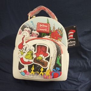 Brand New Loungefly Dr Seuss Grinch Backpack